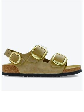 Birkenstock Milano Big Buckle Olive Green Oiled Leather Exquisite